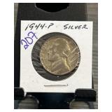 1944-P Jefferson Nickel in Holder
