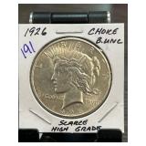 1926 Choice BU Peace Silver Dollar