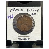 1925-S Lincoln Wheat Penny in Very Fine Condition