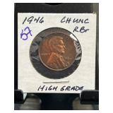 1946 Lincoln Wheat Penny in High Grade