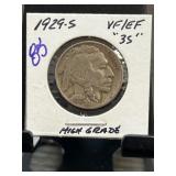 1929-S Buffalo Nickel in High Grade