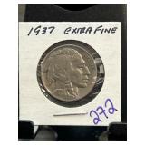1937 Buffalo Nickel in Extra Fine Condition