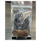 1927-D Lincoln Wheat Cents Group of 10 Coins