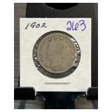 1902 Liberty Head V Nickel in Holder