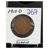 1912-D Lincoln Wheat Cent in Holder