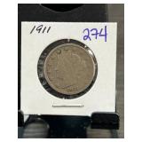 1911 Liberty Head Nickel in Holder