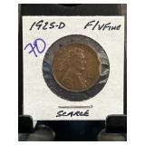 1925-D Lincoln Wheat Cent in Fine/Very Fine Condit