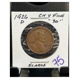1926-D Lincoln Wheat Penny in Holder