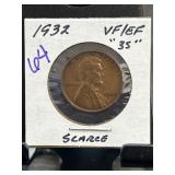 1932 Lincoln Wheat Cent in VF/EF Condition