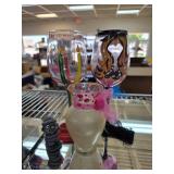 Decorative Glasses and Figurine Set