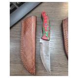 Handcrafted Knife with Leather Sheath