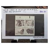 1981 USA 18-Cent Mint Plate Block Stamps