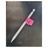White Apple Pen Stylus with Silver Trim