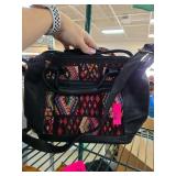 Black Bag With Multicolored Geometric Panels