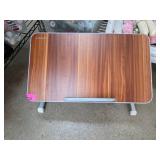 Adjustable Wooden Surface Portable Table