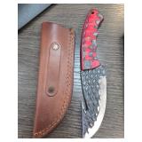 Custom Knife with Leather Sheath