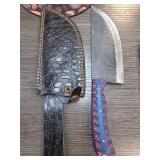 Custom Knife with Decorative Sheath