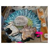 Decorative Assortment with Floral Dish