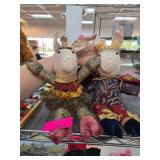 Decoratively Dressed Cloth Pig Dolls Quality