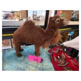 Realistic Fur Camel Figurine Decor