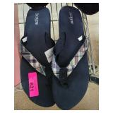 J.Crew Flip-Flops with Plaid Accents