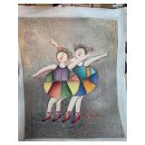 Joyce RoybalÂ Colorful Artwork of Two Dancers