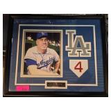 Framed Duke Snider Autographed Display