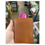Tan Leather Bifold Wallet with Card Slots