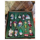 Hand-Painted Glass Christmas Ornaments