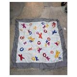 Paloma Picasso Silk Scarf with XO Pattern