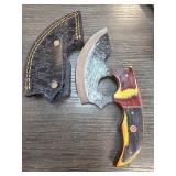 Handcrafted Karambit Knife with Leather Sheath