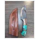 Handcrafted Knife with Leather Sheath
