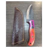 Handcrafted Knife with Leather Sheath