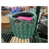 Decorative Green Textured Ceramic Planter