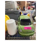 Sharper Image New Beetle CD Player and White Lamp