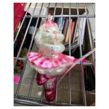 Christopher Radko Blown Glass Bunny Ornament