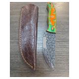 Custom Handcrafted Knife with Leather Sheath