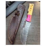 Handmade Knife with Leather Sheath