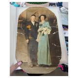 Hand-Colored Vintage Wedding Portrait