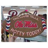 Ole Miss Football-Themed Fabric Sign