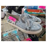 Gray Camouflage Slip-On Crocs Shoes