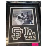 Framed Photo Signed by Sandy Koufax and Willie May