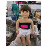 American Girl Doll with Brown Hair and Outfit
