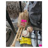 Baseball Gear Including Bats and Balls