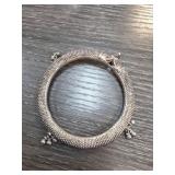 Sterling Silver Bangle with Animal Motif