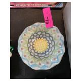 MacKenzie Childs Ceramic Floral Plate