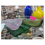 Glass Dishes in Various Colors
