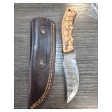 Handmade Knife with Leather Sheath