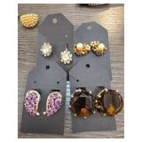 Six Sets of Fashion Earrings