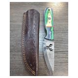 Custom Knife with Leather Sheath